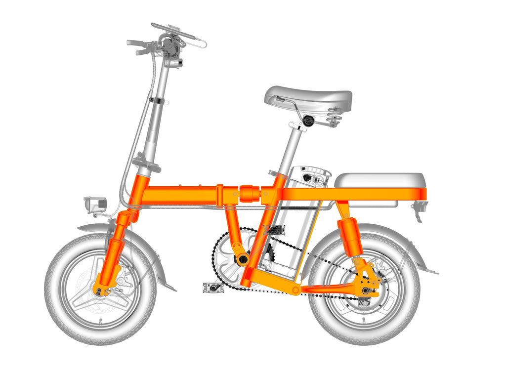 Engwe T14 Fodable Elestric bike - JJ Adams Bikes