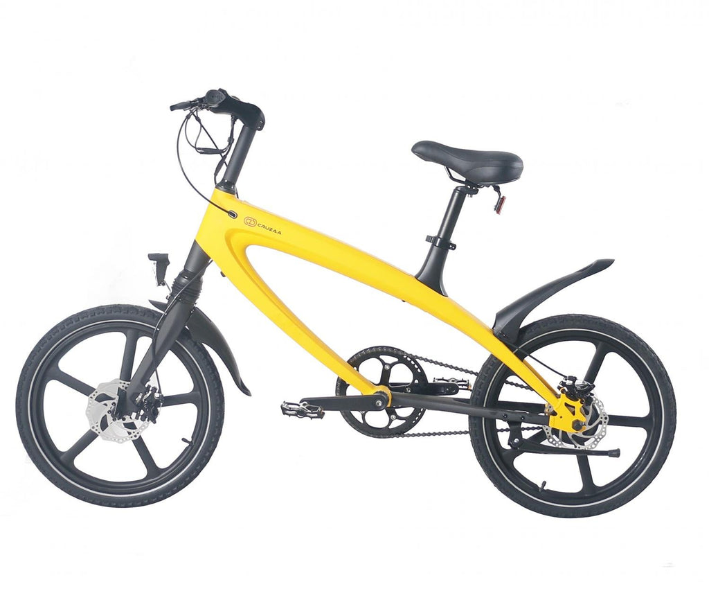 Solarbeam Yellow E-Bike with Built-in Speakers & Bluetooth - JJ Adams Bikes