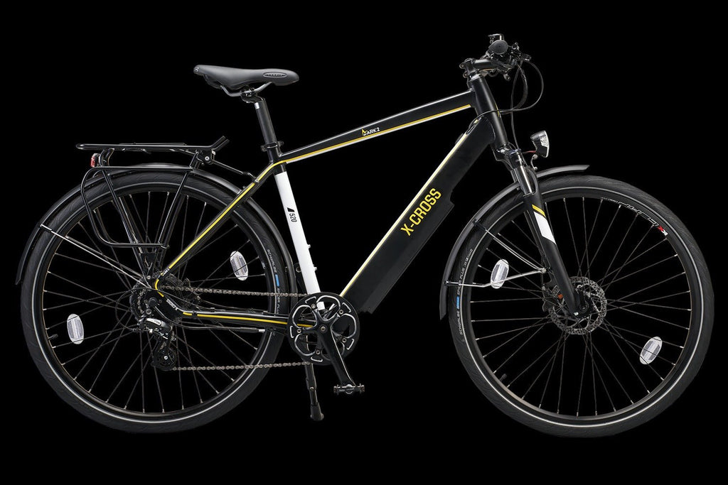 Mark2 X-Cross 520 E-Bike 250W Motor Electric Bike in Black - JJ Adams Bikes