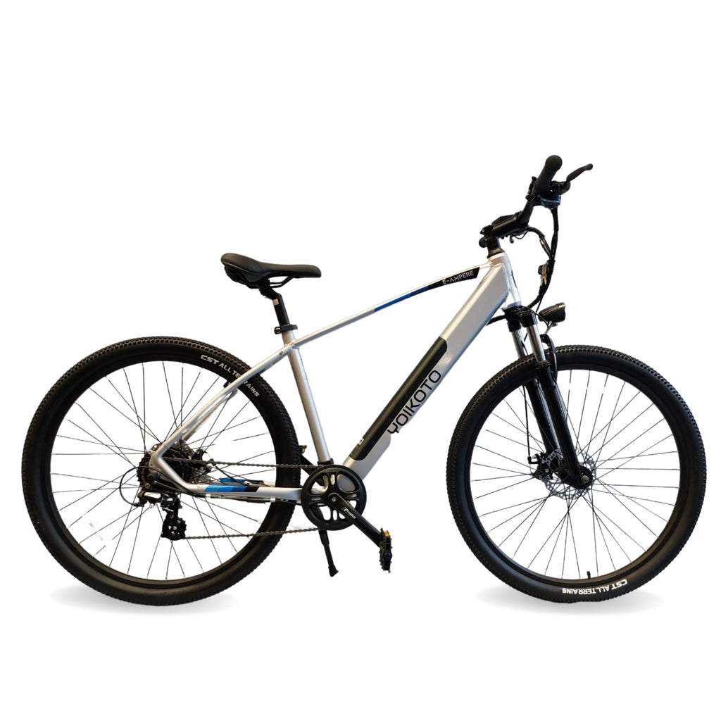 Yoikoto E-Amp Electric Bike || Silver or Blue || 19″inch - JJ Adams Bikes